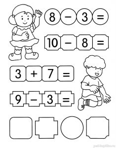 24 - Задания по математике в картинках для детей 5-7 лет