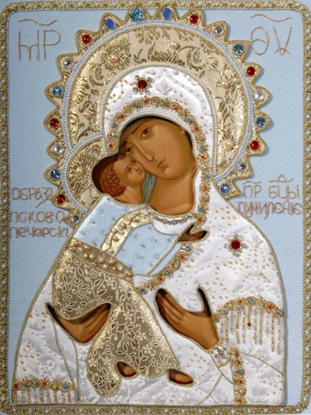 Икона Богородицы «Умиление» Псково-Печерская