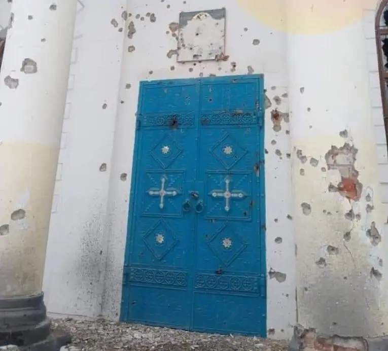 Храм свт. Николая Чудотворца в городе Попасная Луганской области пострадал от обстрелов