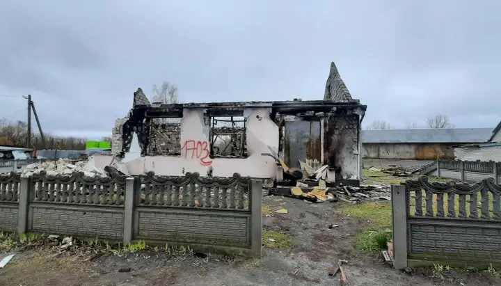 В Загальцах Киевской области от обстрелов разрушен храм УПЦ
