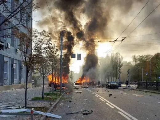 Россия обстреляла ракетами Киев, Запорожье, Днепр, Львов, Тернополь, Хмельницкое, Житомир, Николаев, Харьков и другие города Украины