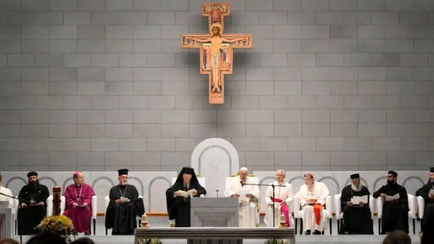 Патриарх Варфоломей и папа Франциск провели совместную экуменическую молитву