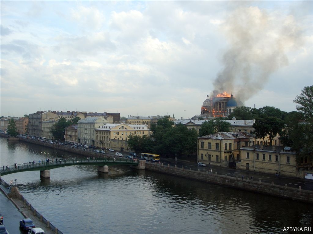 Пожар в Троицко-Измайловском соборе