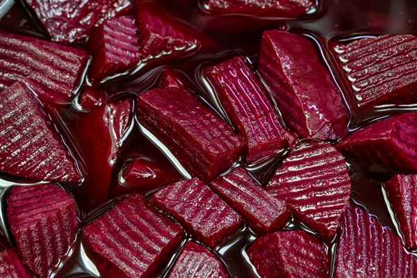beets pickled close up pickled beets as background - Острая маринованная свёкла