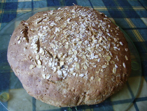 Бездрожжевой геркулесовый хлеб