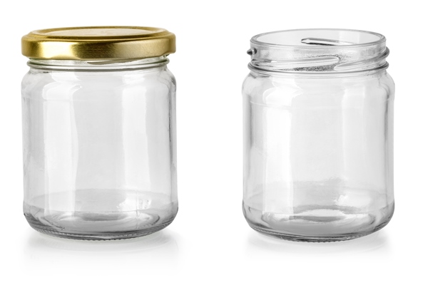 empty glass jar isolated with clipping path 3 - Консервированные сливы с имбирем
