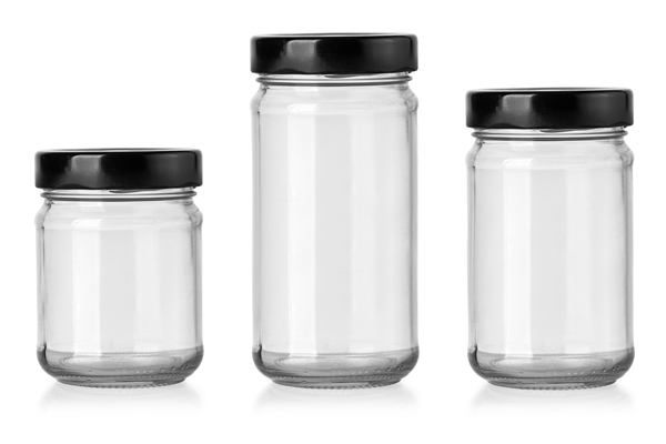 empty glass jar isolated - Салат из баклажанов с фасолью на зиму