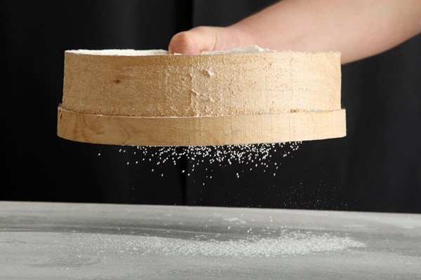 flour sieved - Постные блины с сиропом из сухофруктов
