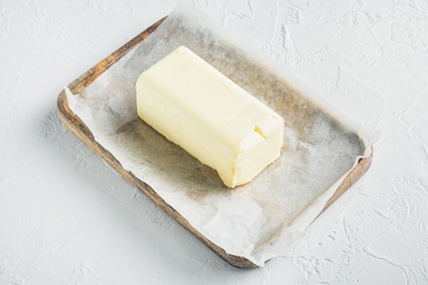 rustic farmhouse inspired fresh butter on white background - Пасха старинная