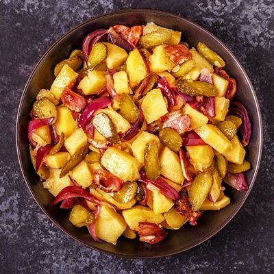 1270 - Картофельный салат с маринованными огурцами