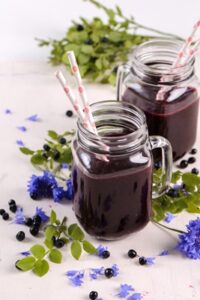 blueberry juice - Кисель из сушёной черники