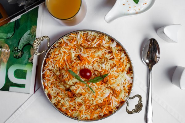 pilaf with carrots and saffron - Овощной постный плов