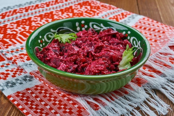 polish fried beets buraczki zasmazane - Постная тушёная свёкла с квашеной капустой