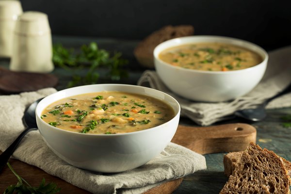 homemade white bean soup - Суп картофельный с бобовыми