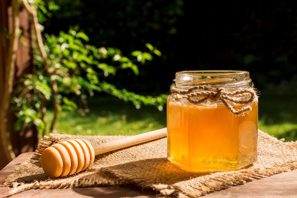 honey jar outdoors - Култенис (латвийская кухня)