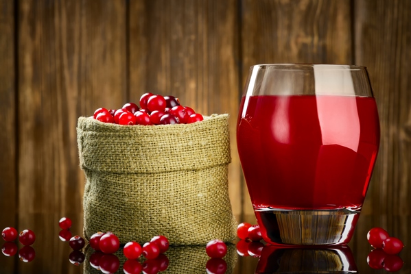 fresh organic cranberry juice - Кисель из клюквы