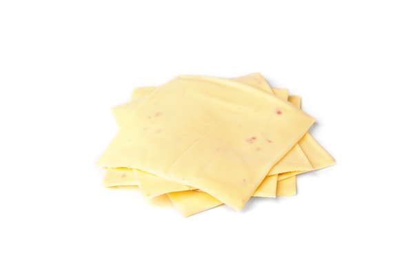 sliced cheese isolated on white background - Бутерброды "Золотая рыбка" (видео)