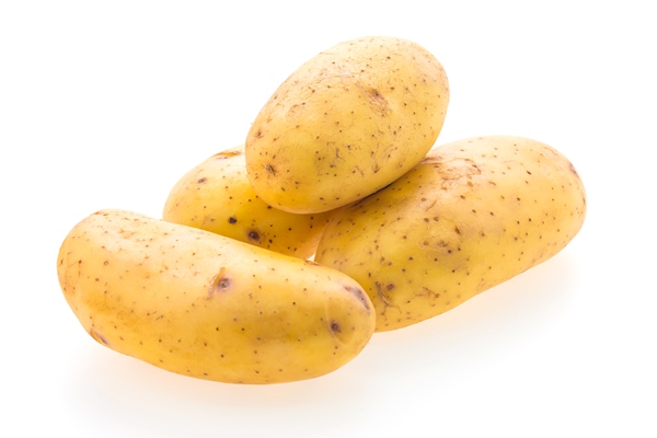 delicious potatoes on white background - Картофель, запечённый в фольге