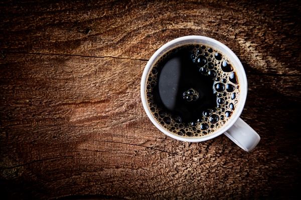 strong frothy espresso coffee - Кофейный пирог