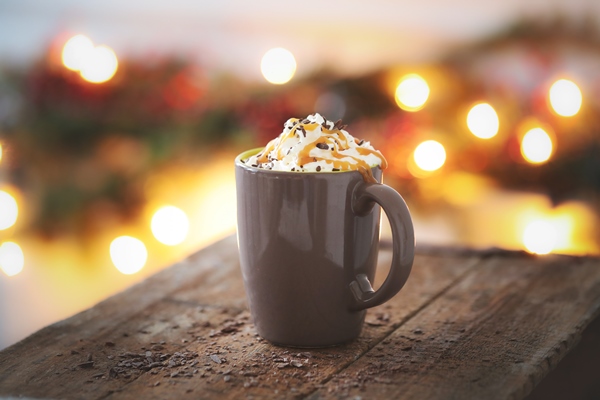 coffee cup with caramel and whipped cream 1 - Кофе бичерин