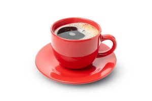 cup of coffee isolated on white - Горячий шоколад