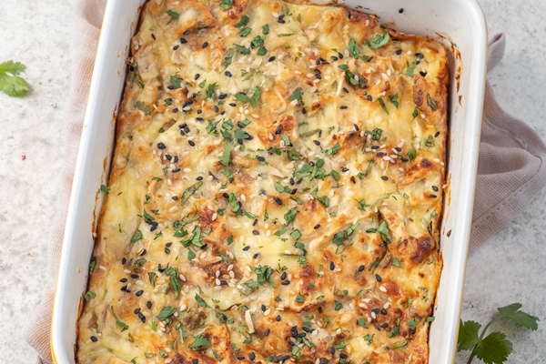 potato casserole with cream gratin dauphinois - Форшмак с телятиной