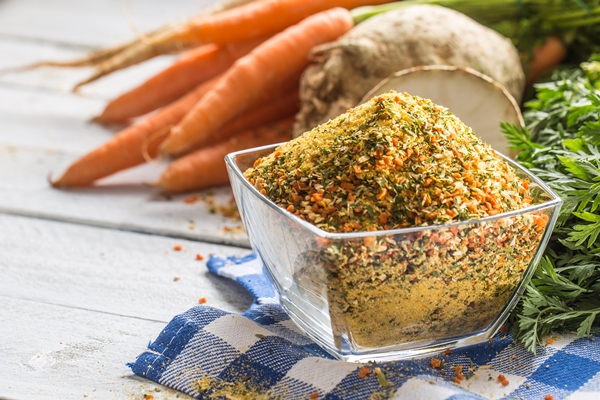 seasoning spices condiment vegeta from dehydrated carrot parsley celery parsnips and salt with or without glutamate - Камбала, палтус отварные с соусом