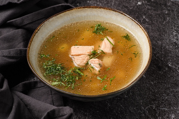 fish soup ear with salmon - Соус томатный к отварной и паровой рыбе