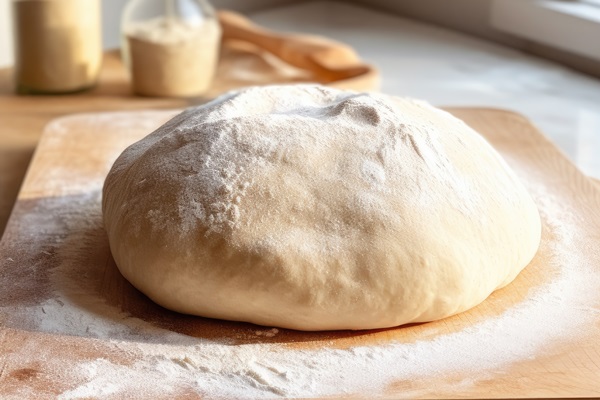 fluffy dough with a light background and light on both sides bread production generative ai - Монастырская кухня: грибной бульон с расстегаями, кулеш