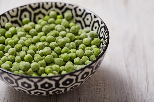 green frozen peas top view - Гороховое пюре без варки