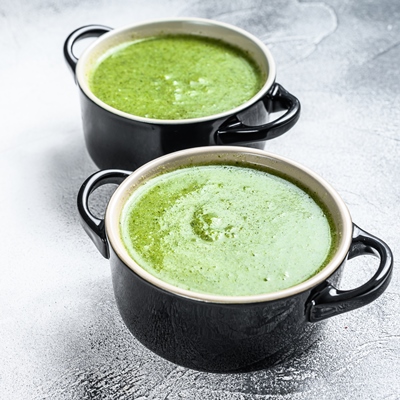Постный зелёный крем-суп без варки