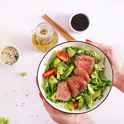 Салат с рукколой и тунцом консервированным: рецепт с фото | Меню недели