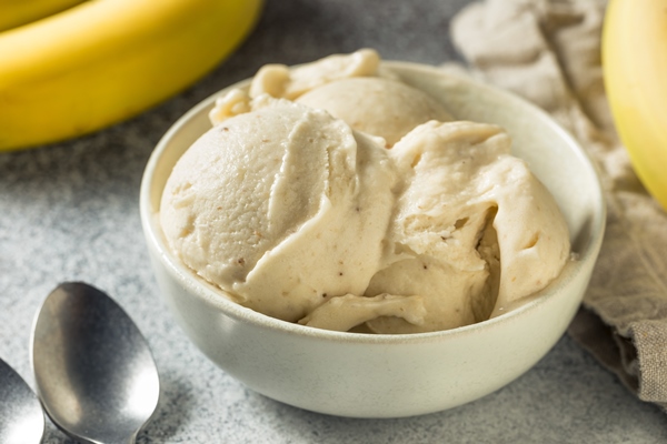 homemade healthy vegan banana ice cream - Постное бананово-арахисовое мороженое