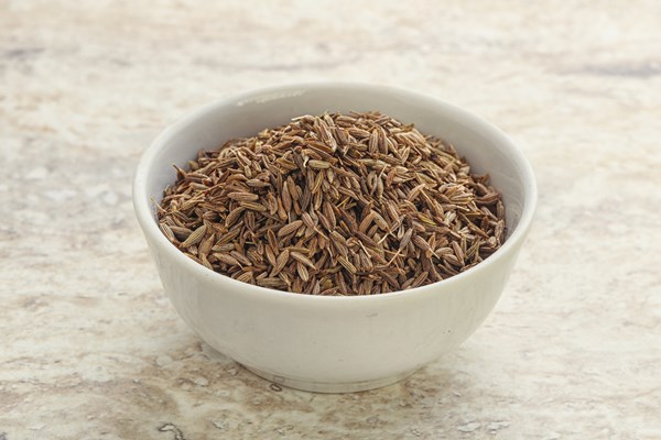 zira seeds in the bowl - Походный лагман из сушёных продуктов