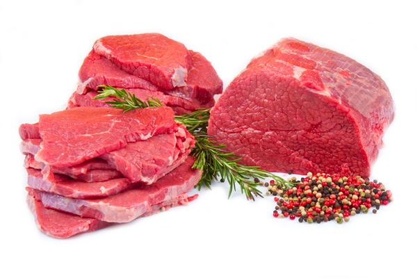 huge red meat chunk and steak isolated on white - Старинный рецепт бульона для больных и ослабленных