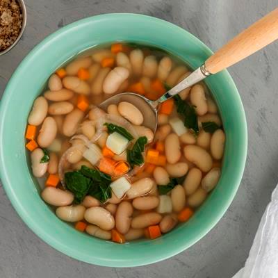 Суп с фасолью, курицей и грибами (пошаговый фото рецепт) - ВашВкус