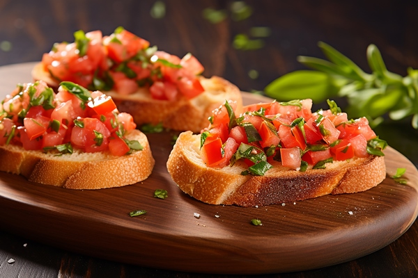 bruschetta white background awardwinning studio - Брускетта