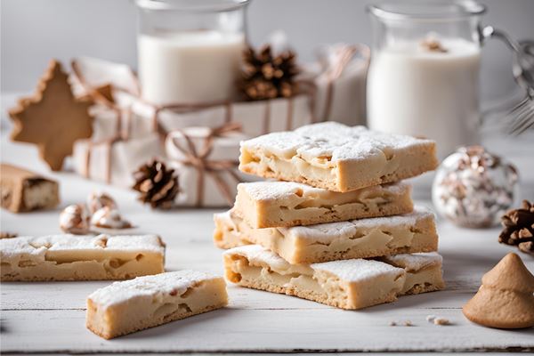 christmas sweets shortbread white table 1 - Шотбред