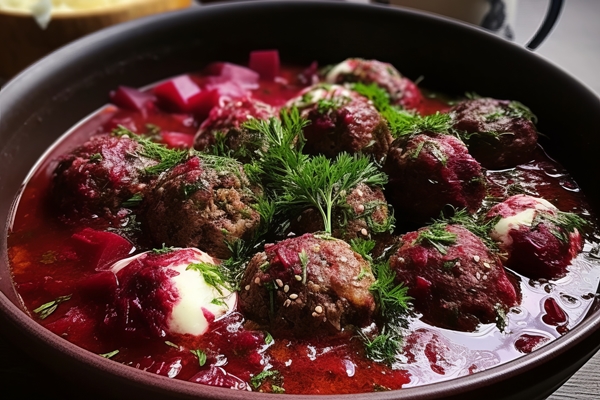 lunchtime delights exploring art perfect meal 1 - Борщ сибирский с фрикадельками