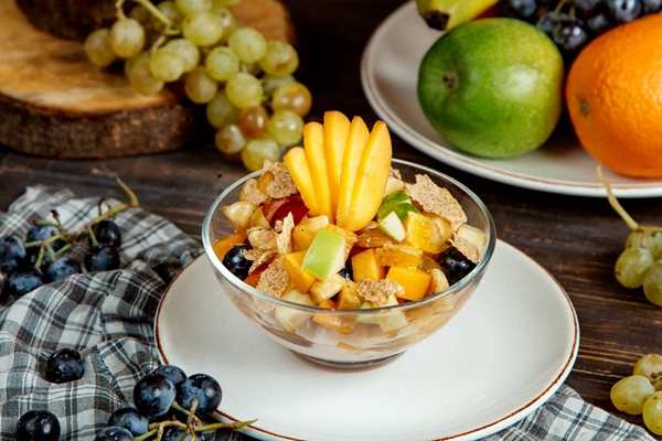 mixed fruit salad other fruits 1 - Лучшие новогодние постные салаты без масла