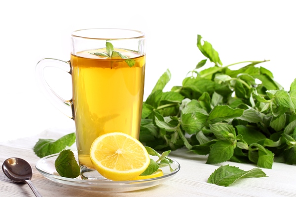 cup hot mint tea - Мятный чай с анисом