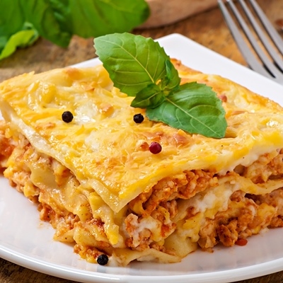 Лазанья с баклажанами