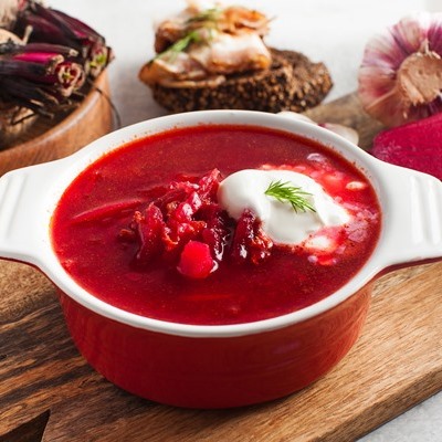 Борщ деревенский с капустой-ассорти
