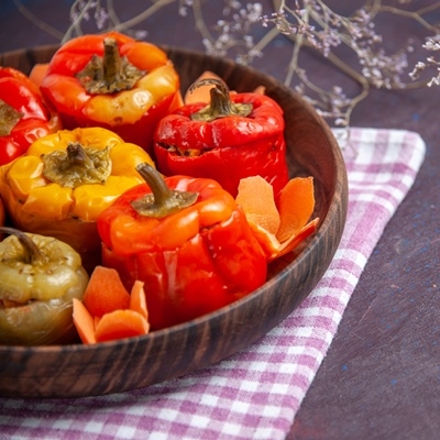 Маринованные фаршированные перцы