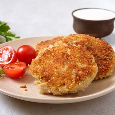 Постные котлеты из кабачков и картофеля