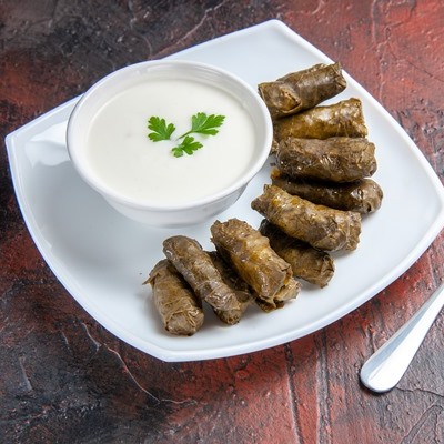 Овощные голубцы с кукурузой и грибами