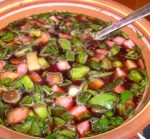 Окрошка с солеными грибами и пюре из фасоли и баклажанов Окрошка с солеными грибами и пюре из фасоли и баклажанов